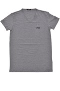 TShirt coton stretch logo printé Cavalli Class GREY MELANGE QXO03B JD003