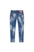 Jean droit troué doublé Dsquared2 470 DENIM S79LA0021