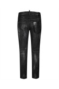 Jean stretch à strass Dsquared2 900 DENIM NOIR S74LB0814