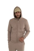 Sweat zippé molletonné Just Emporio LIGHT BROWN MEL JE-520