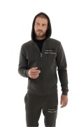 Sweat capuche zippé molletonné Just Emporio DARK GREEN JE-ABEXON