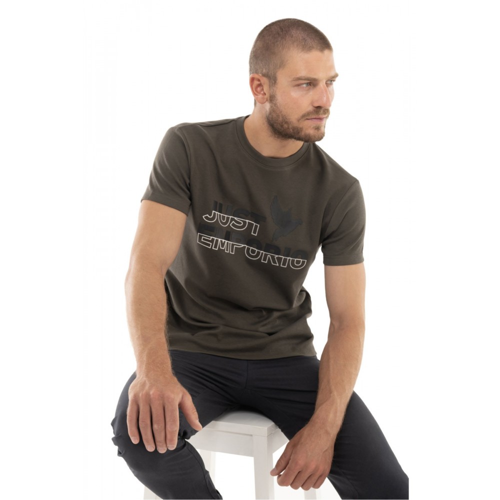 TShirt logo 100% coton  Just Emporio KHAKI JE-MELTON-A