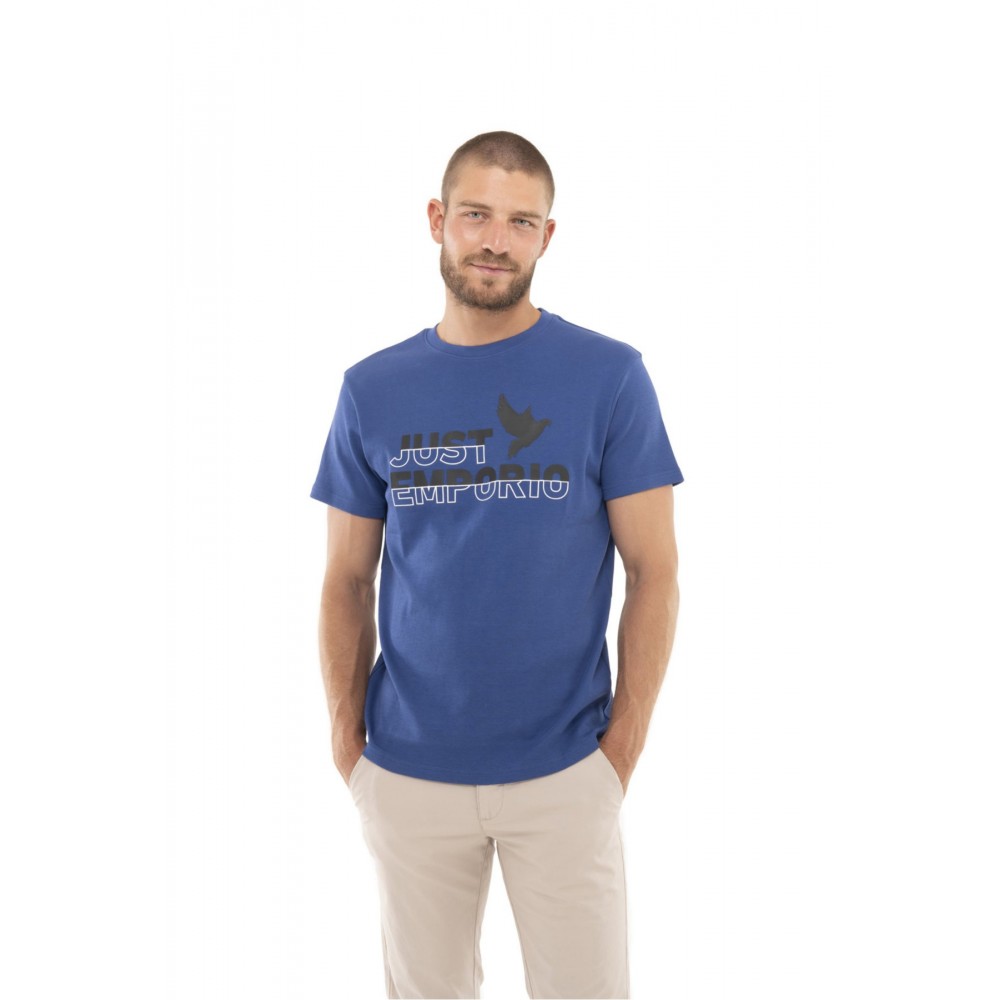 TShirt logo imprimé Just Emporio ROYAL BLUE JE-MELTON-A