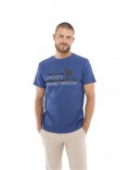 TShirt logo 100% coton  Just Emporio ROYAL BLUE JE-MELTON-A