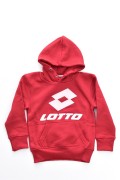 Sweat capuche gros logo Lotto Rouge LOTTO23402