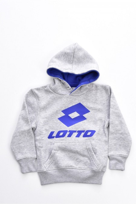 Sweat capuche gros logo Lotto Gris LOTTO23402