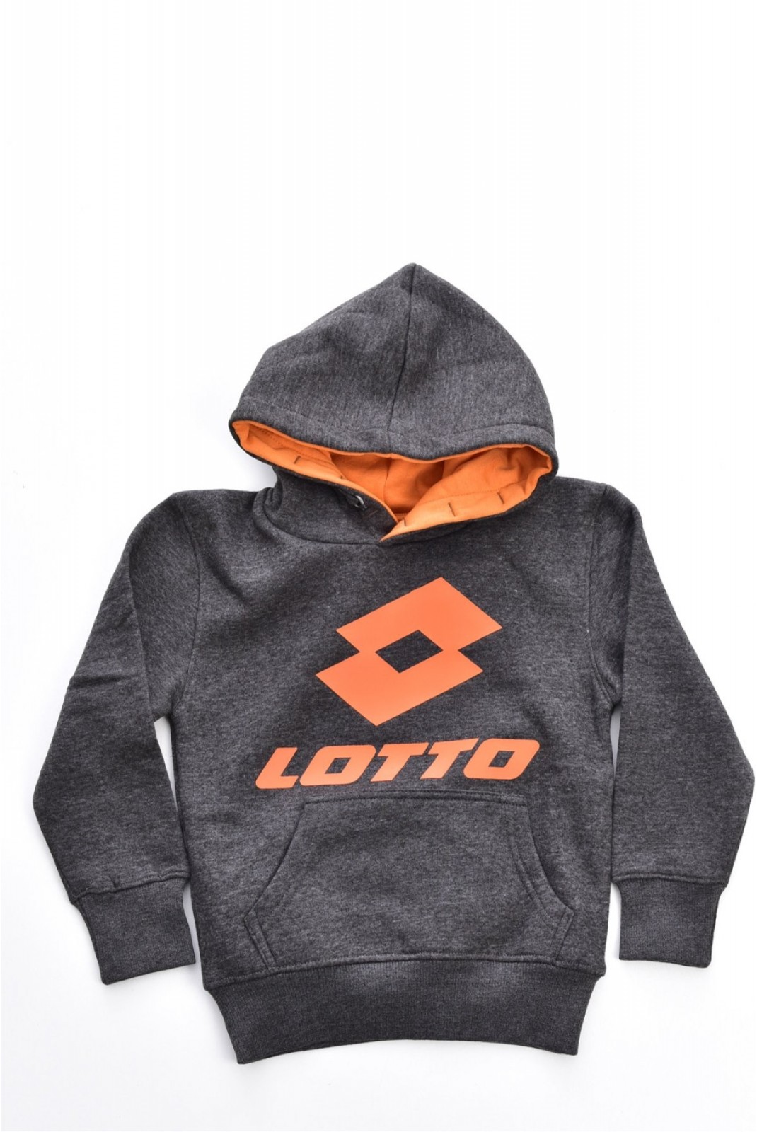 Sweat capuche gros logo Lotto Anthracite LOTTO23402