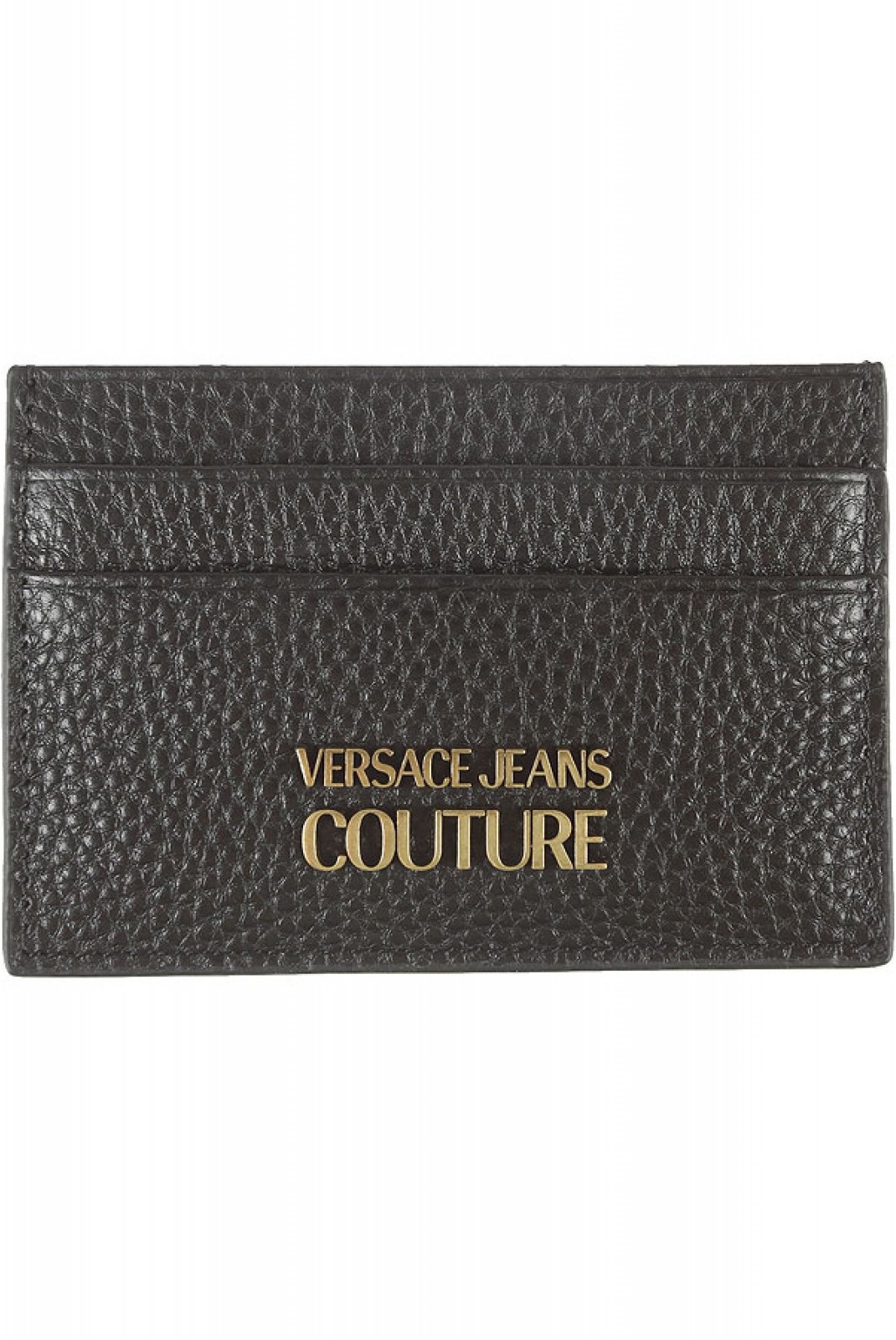 Porte cartes en cuir grainé Versace Jeans 899 BLACK 73YA5PX2 ZP114