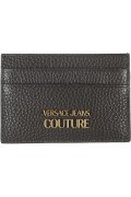 Porte cartes en cuir grainé Versace Jeans 899 BLACK 73YA5PX2 ZP114