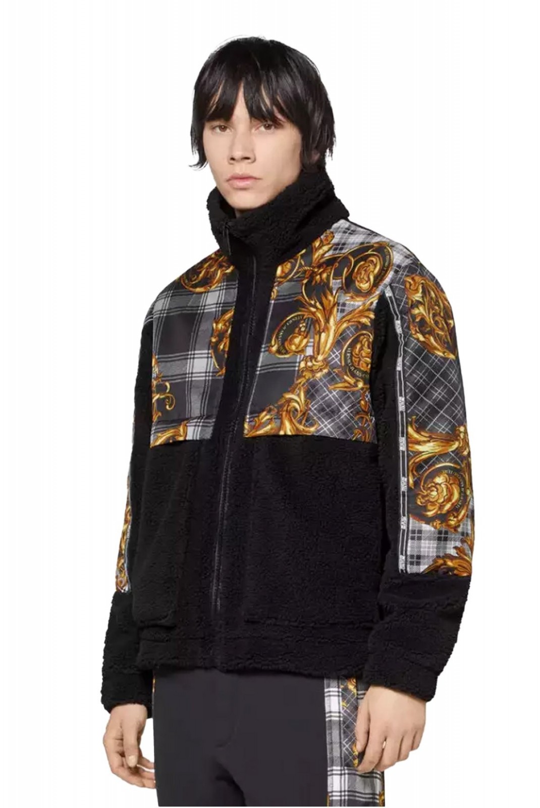 Veste molletonnée à motif Versace Jeans G80 BLACK GOLD 71GAS412 NS018