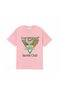 TShirt 100% coton logo printé Casa blanca PINK/JERSEY MF22-JTS-001-13