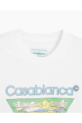 TShirt logo printé Poolside Casa blanca WHITE/JERSEY MS22-JTS-001