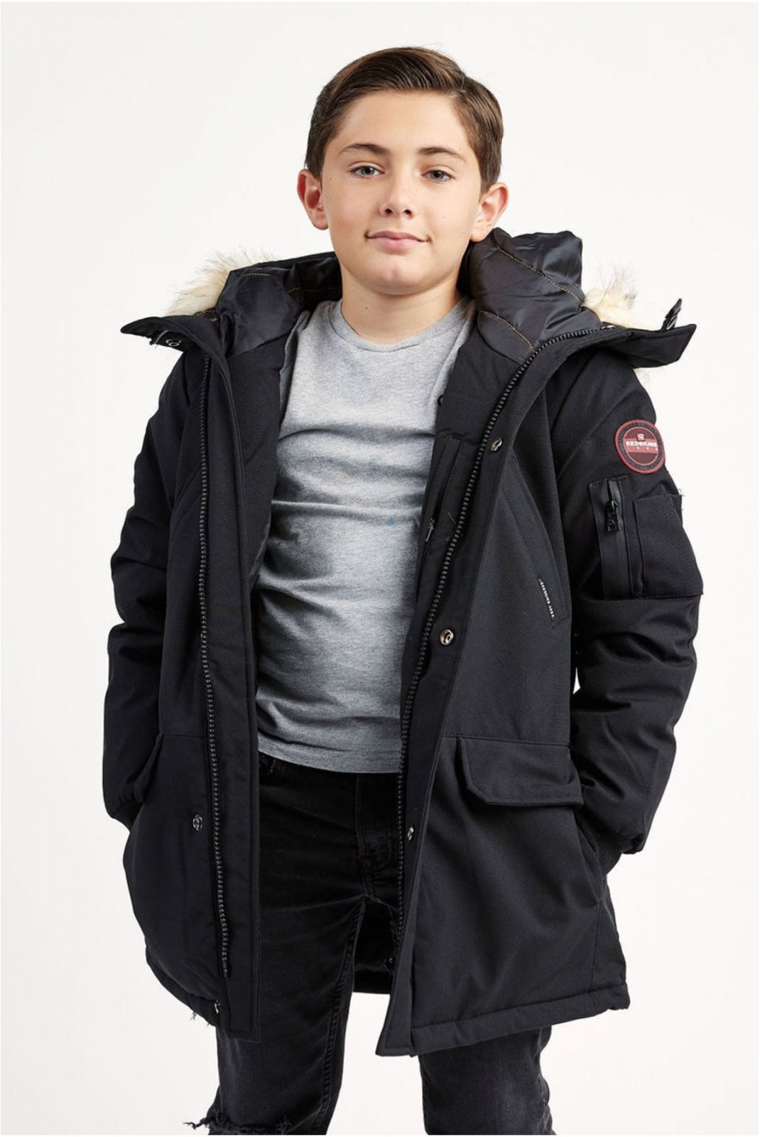 Parka à capuche Redskins BLACK 7812