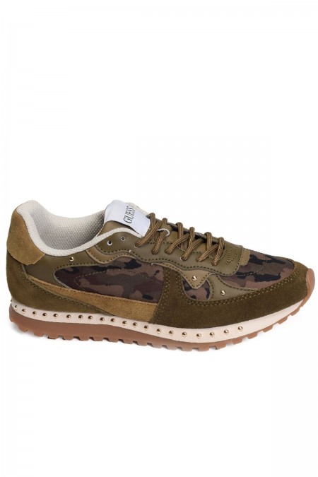 Sneakers camouflage cuir Vanya Guess jeans CAMOUFLAGE FL7VNY LEM12