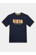 TShirt logo brodé Guess jeans G7V2 SMART BLUE L3YI08 K8HM4