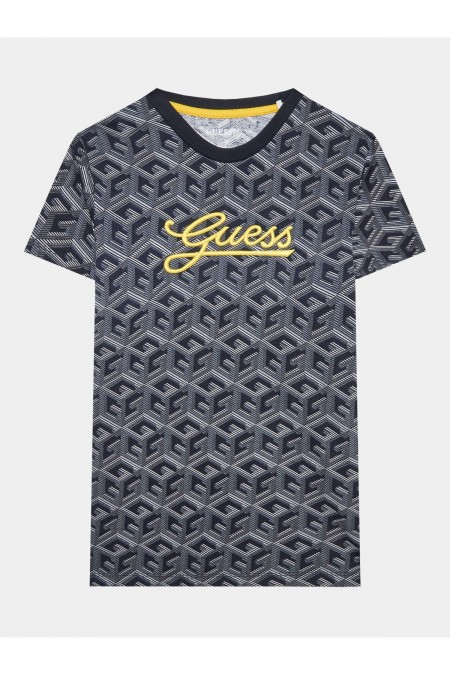 TShirt printé logo brodé Guess jeans P7DS L3YI32 K8HM3