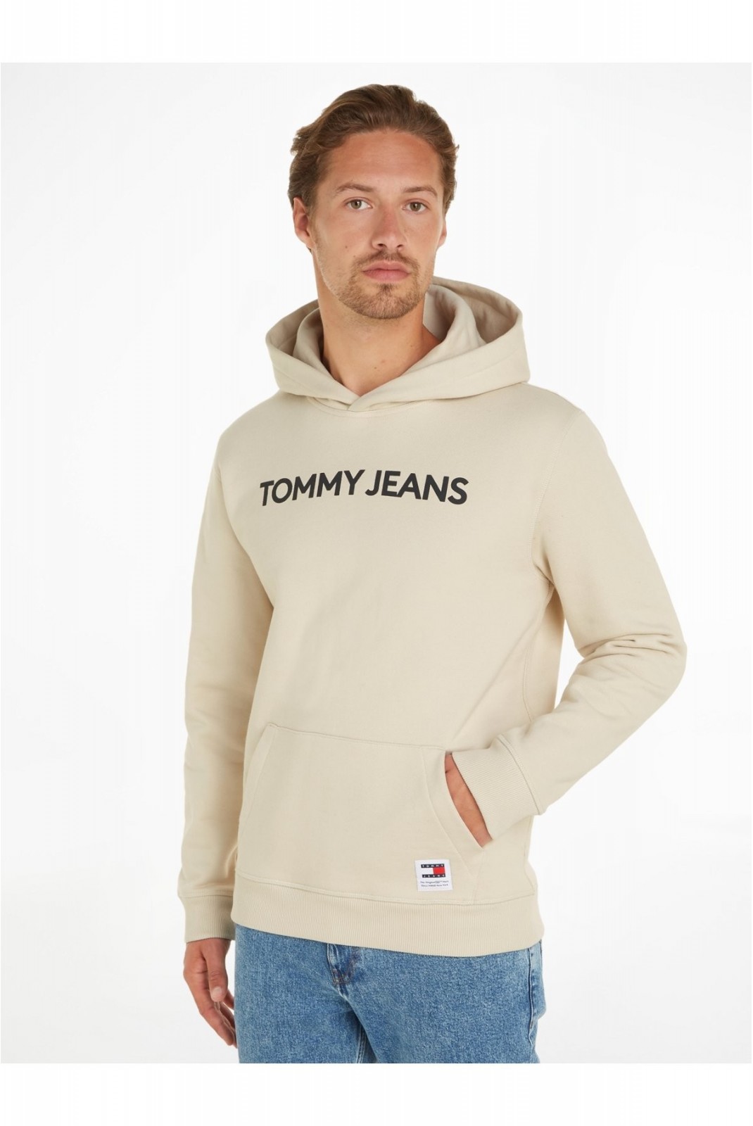 Sweat capuche 100% coton Tommy Jeans ACG NEWSPRINT DM0DM18413