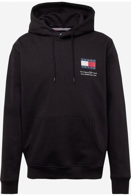 Sweat capuche logo printé Tommy Jeans BDS Black DM0DM18418