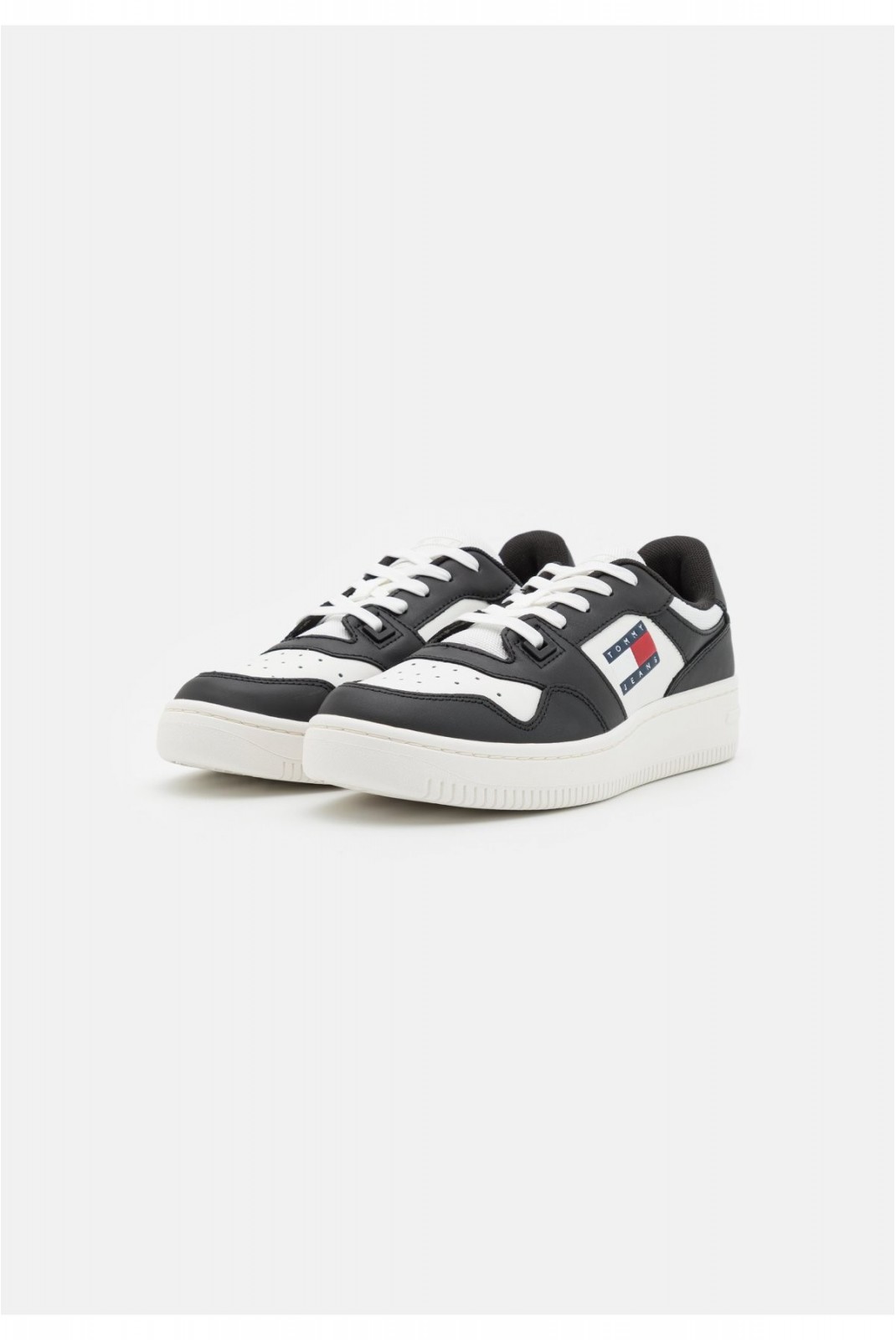 Sneakers basses cuir Retro Tommy Jeans YBL Black / Ecru EN0EN02505