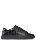 Sneakers cuir logo embossé Calvin klein 0GU Lux Mono HM0HM01277