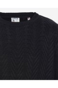 Pull col rond mailles Schott BLACK PLORLANDO