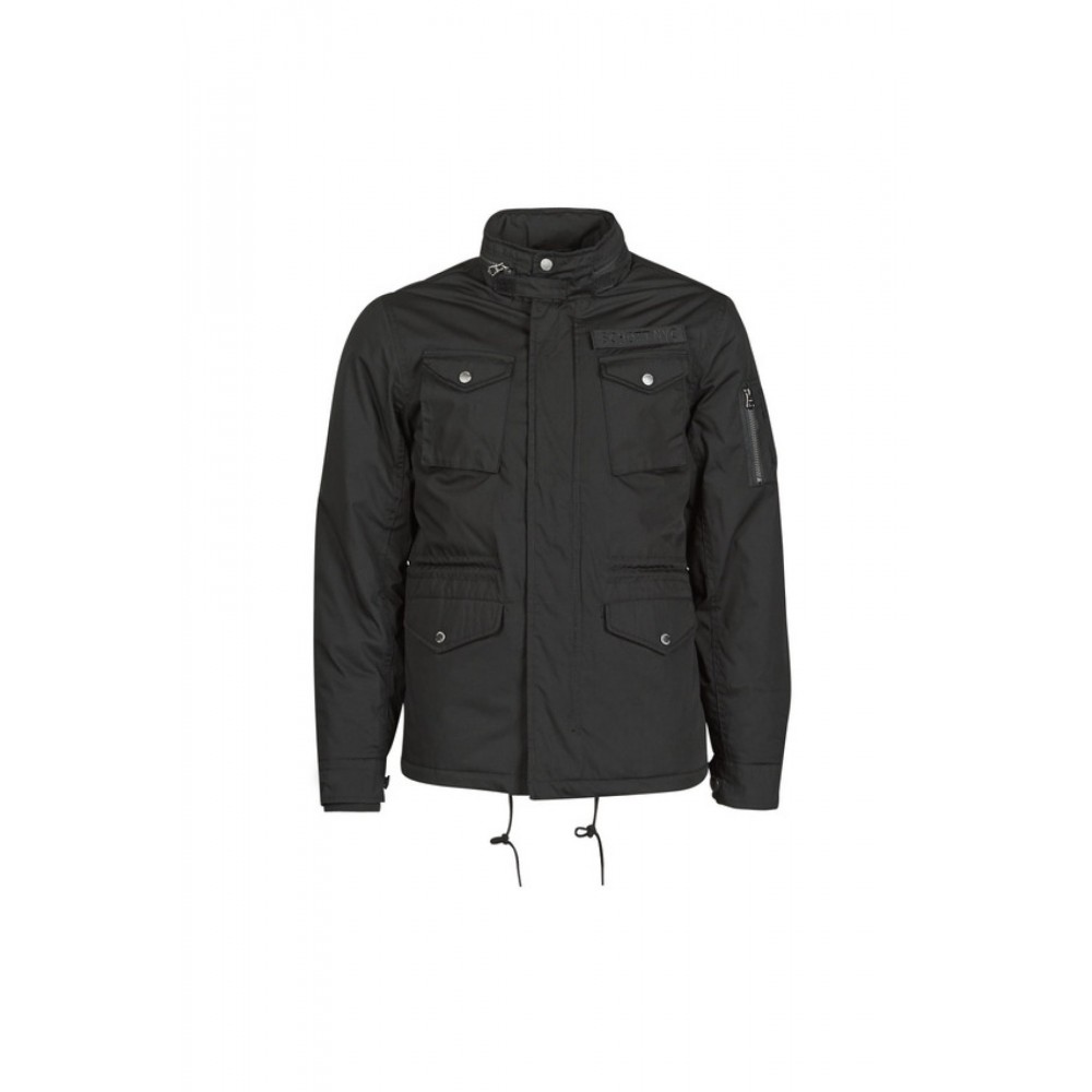 Veste multipoches capuche insérée Schott BLACK CONDOR20D