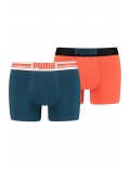 Bipack boxers coton stretch Puma 025 Red / Blue 651003001