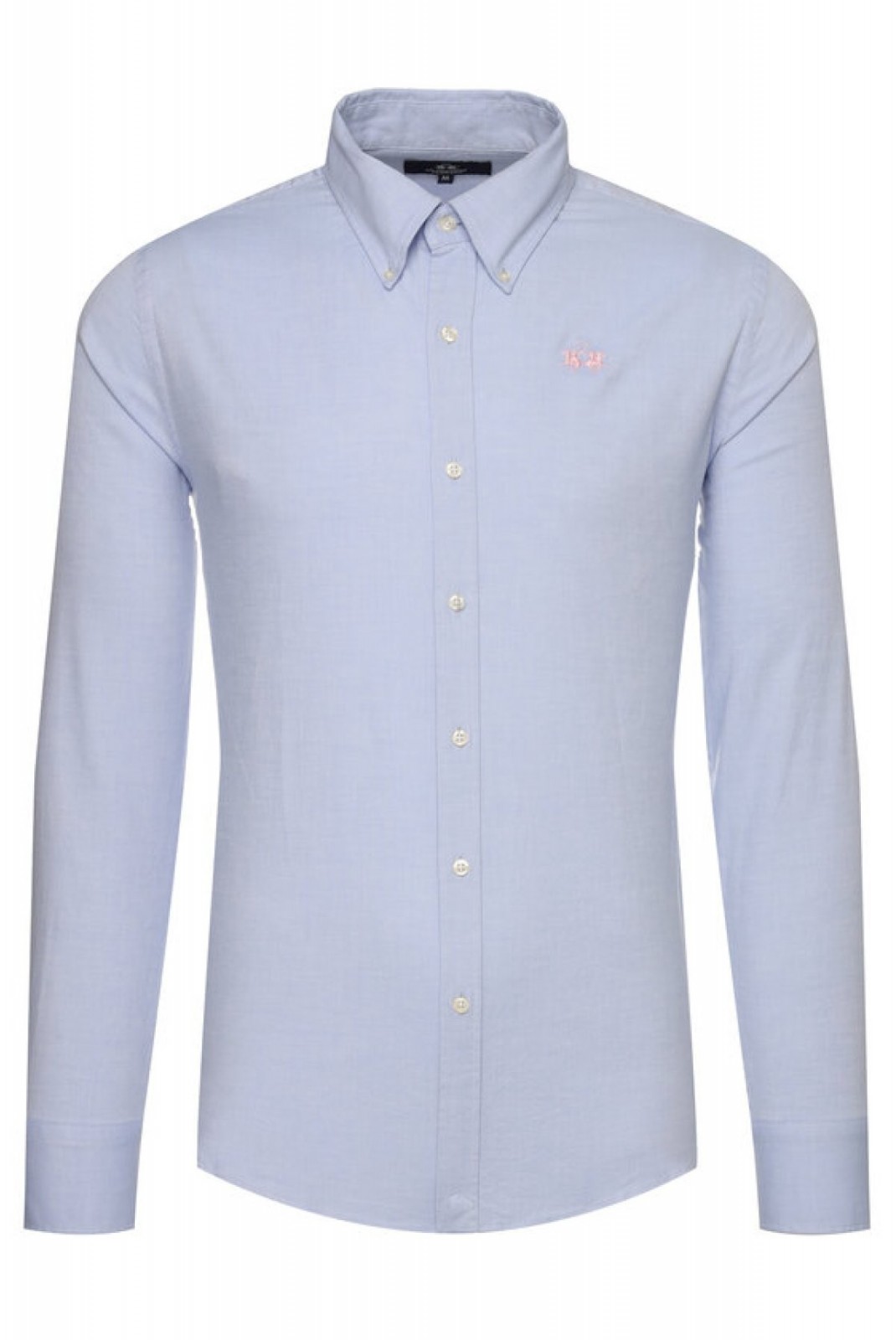 Chemise logo brodé La martina 7032 cornflower blue CCMC03-OX014