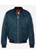 Bomber capuche sweat amovible Schott NAVY GLOSTER23