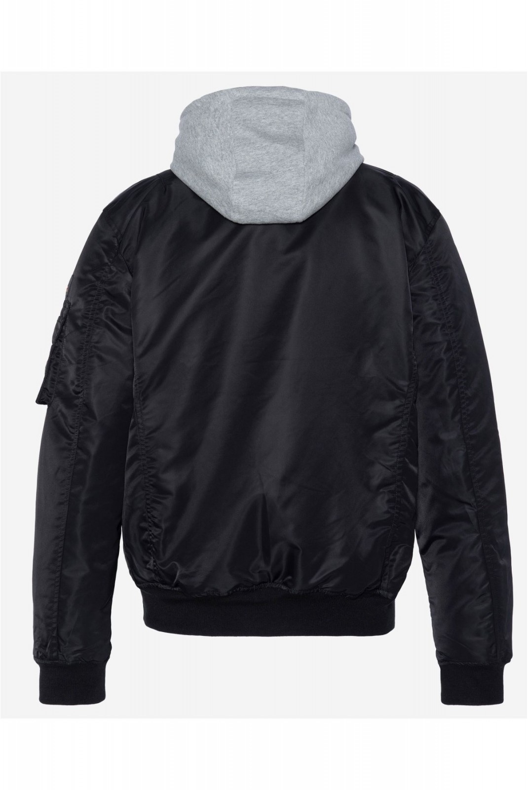 Bomber capuche sweat amovible Schott BLACK GLOSTER23