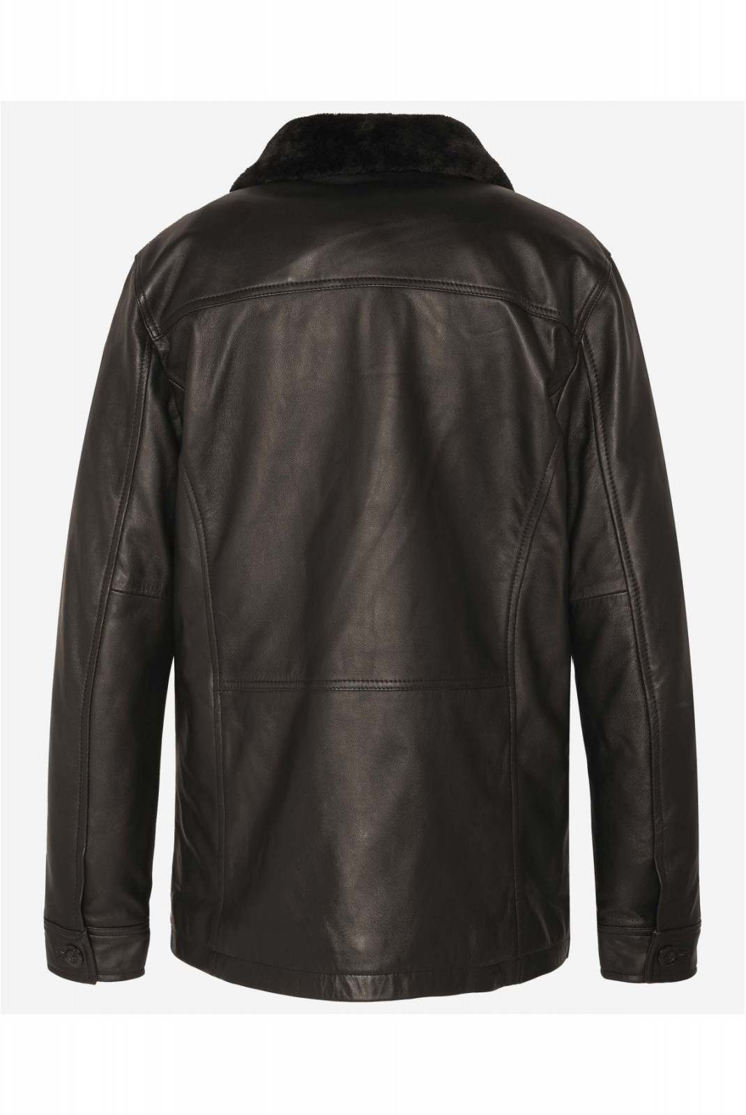 Blouson cuir col fourrure amovible Schott BROWN LCNICOLAS