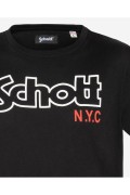 TShirt coton logo printé Vintage Schott BLACK TSCREWVINT