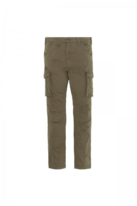 Pantalon cargo multipoches Schott KAKI TRTANK70