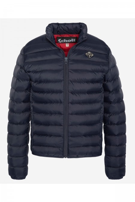 Doudoune légère logo patché Schott NAVY LANDBOY