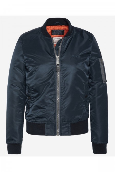 Bomber logo brodé Schott NAVY JET17W