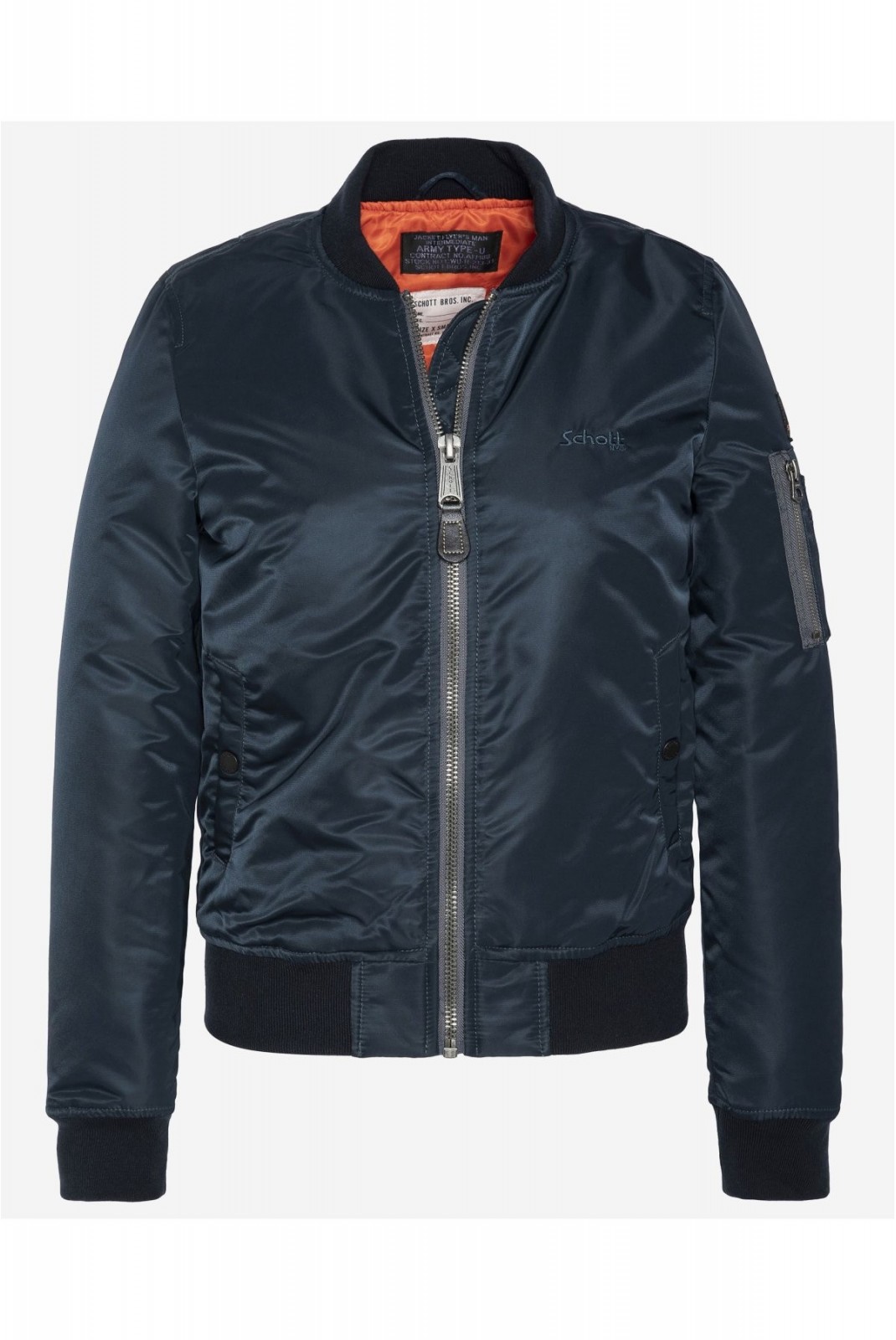 Bomber logo brodé Schott NAVY JET17W