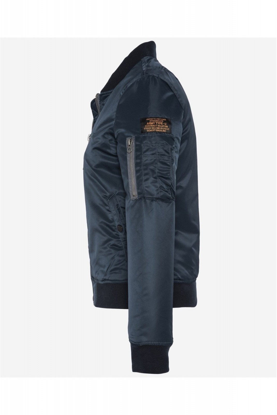 Bomber logo brodé Schott NAVY JET17W