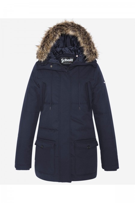 Parka capuche amovible Schott NAVY JKTCAMILIAW