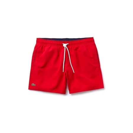 Short de bain logo Lacoste 528 rouge-240/bleu marine-166 MH6270