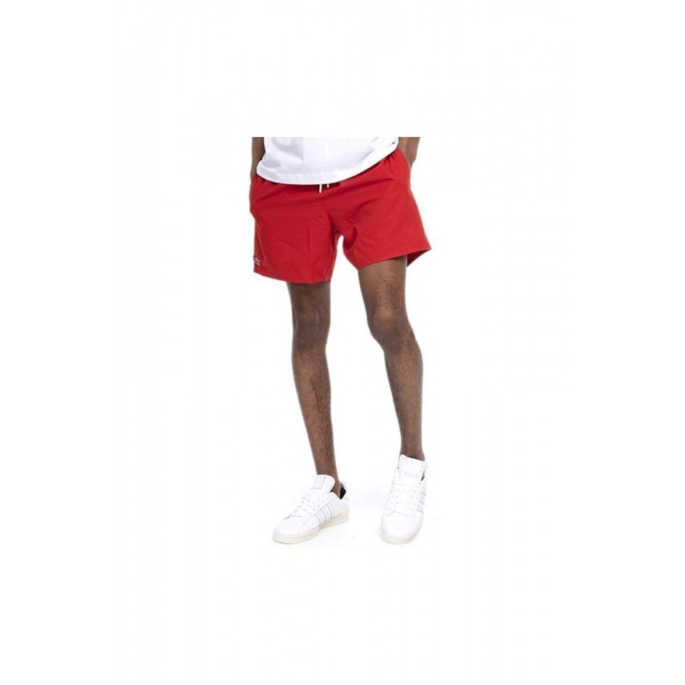 Short de bain logo Lacoste 528 rouge-240/bleu marine-166 MH6270