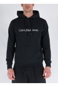 Sweat à capuche en coton bio  Calvin klein 0GQ CK BLACK J30J320805