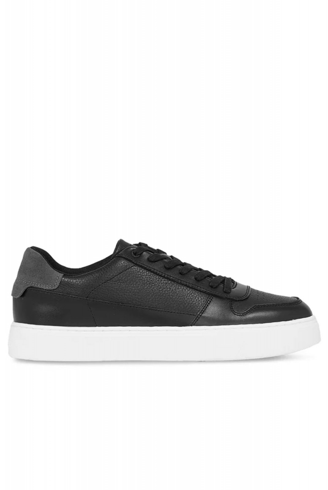 Sneakers basses cuir Calvin klein 0GO Black/Magnet HM0HM01254