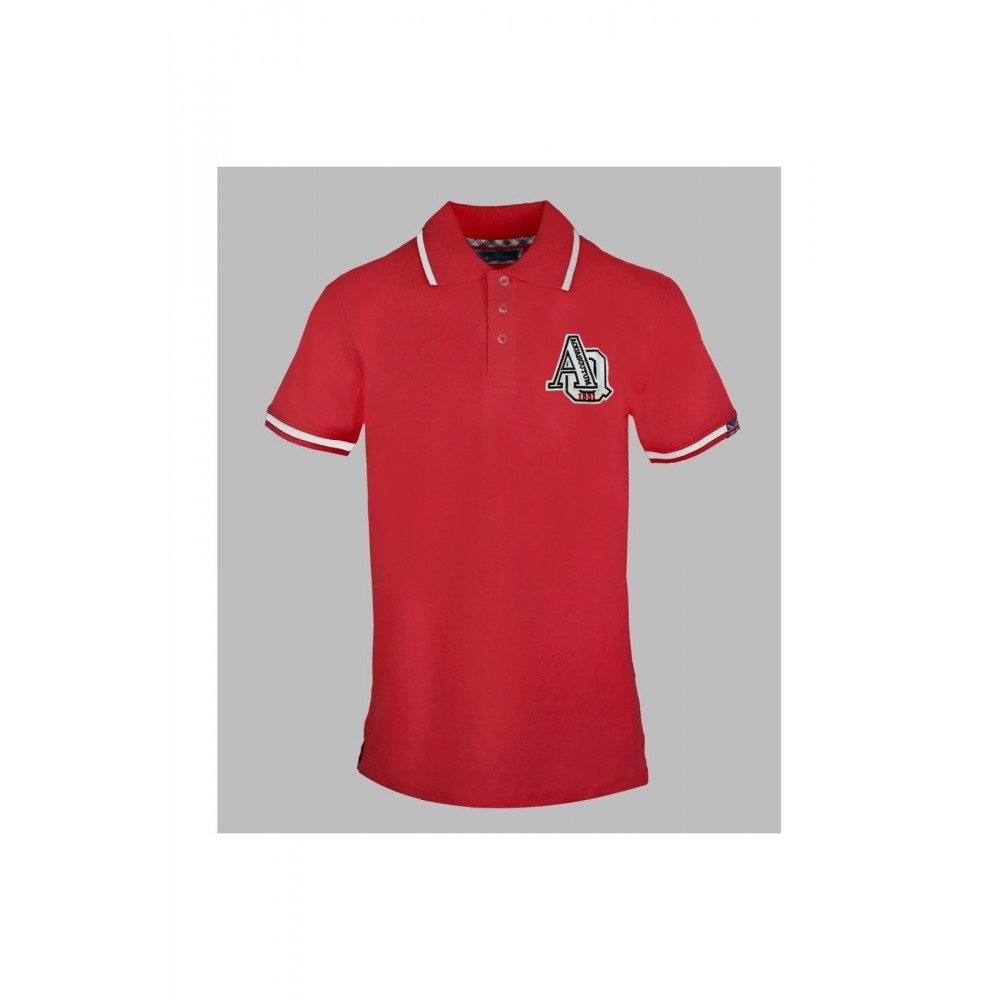 Polo MC logo Aquascutum Red P0072352