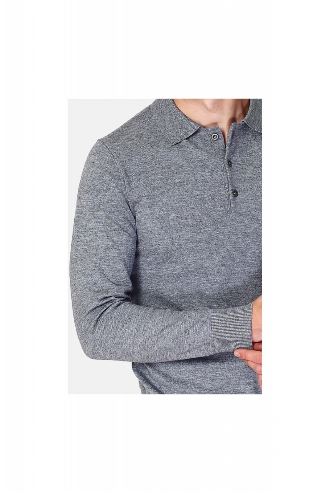 Pull col polo WILLIAM DE FAYE FLANELLE WFM90