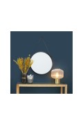 Miroir Rond Avec Anse 40Cm Home Déco Factory Noir  HD4325