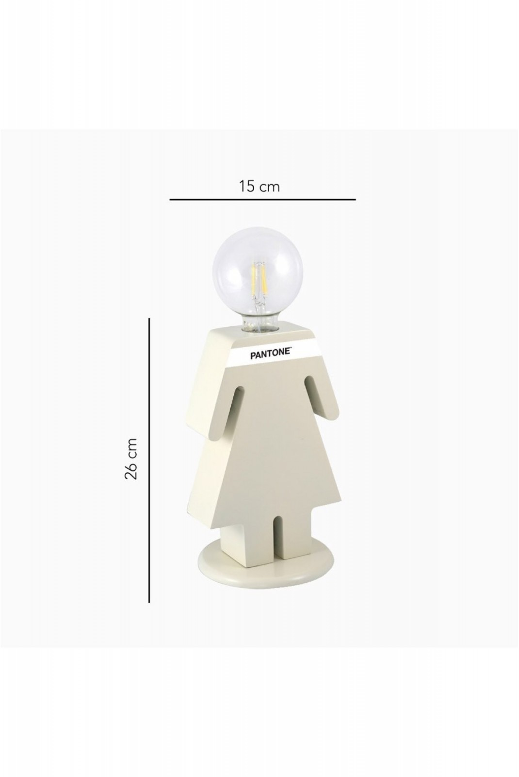 Lampe de table - Eve - PANTONE - Sand / White / Black - 7002-1013-KZPN PANTONE  7002-1013-KZPN