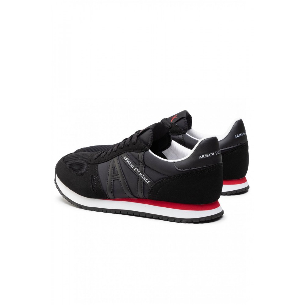 Sneaker à gros logo Armani exchange 00002 FULL BLACK XUX017 XCC68