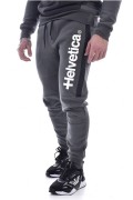 Jogging molletonné gros logo Helvetica DARK GREY GAWLER2