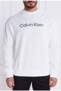 Sweat coton logo relief Calvin klein YAF Bright White K10K112772