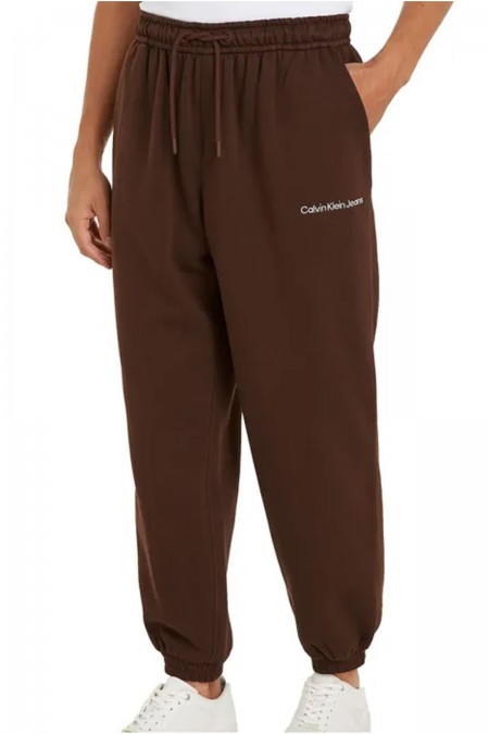 Jogger loose logo brodé Calvin klein GT8 Dark Chestnut J30J322925